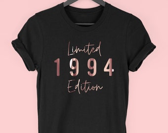 30.Geburtstag T-Shirt für Frauen, 1994 T-Shirt, 30.Geburtstag Geschenk für Frauen, Limitierte Auflage 1994 Top für Sie, 1994 Drehbuch