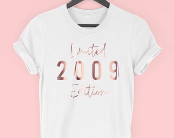 15th Birthday TShirt for Girls in 2024, 15th Birthday Gifts, Limited Edition 2009 T-Shirt, 15th Birthday Limited Edition 2009 Script