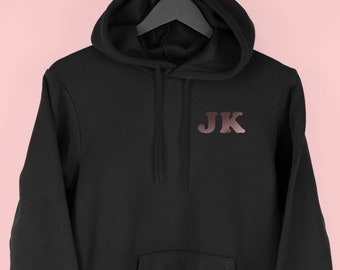 Sweat à capuche Monogram, cadeau personnalisé pour elle, sweat à capuche personnalisé avec initiales, par Mr Porkys™