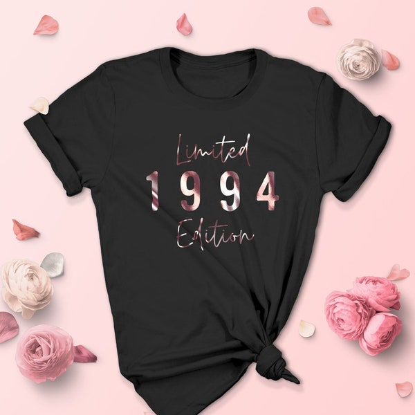 30th Birthday T-Shirt for Women, 1994 T-Shirt, 30th Birthday Gift for Women, Limited Edition 1994 Top for Her, 1994 Script, By Mr Porkys™
