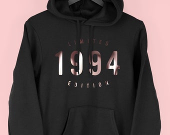 Limited Edition 1994 Hoodie, Geschenk zum 30. Geburtstag Hoodie, Hoodie zum 30. Geburtstag Frauen, 1994 Hoodie für Sie, von Mr. Porkys ™