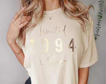 30th Birthday T-Shirt for Women, 1994 T-Shirt, 30th Birthday Gift for Women, Limited Edition 1994 Top for Her, 1994 Script