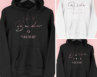 Team Bride Hen Party Hoodies, Hen Do Role Hoodies, Bride To Be Hoodie, Bachelorette Party Hoodies