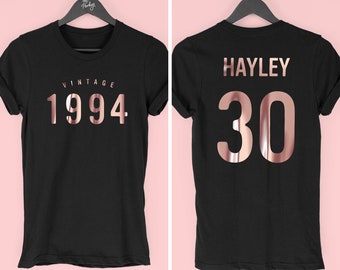 30th Birthday T-Shirt für Frauen im Jahr 2024, 1994 T-Shirt, 30th Birthday Gift for Women, Vintage 1994 Top for Her, By Mr Porkys™