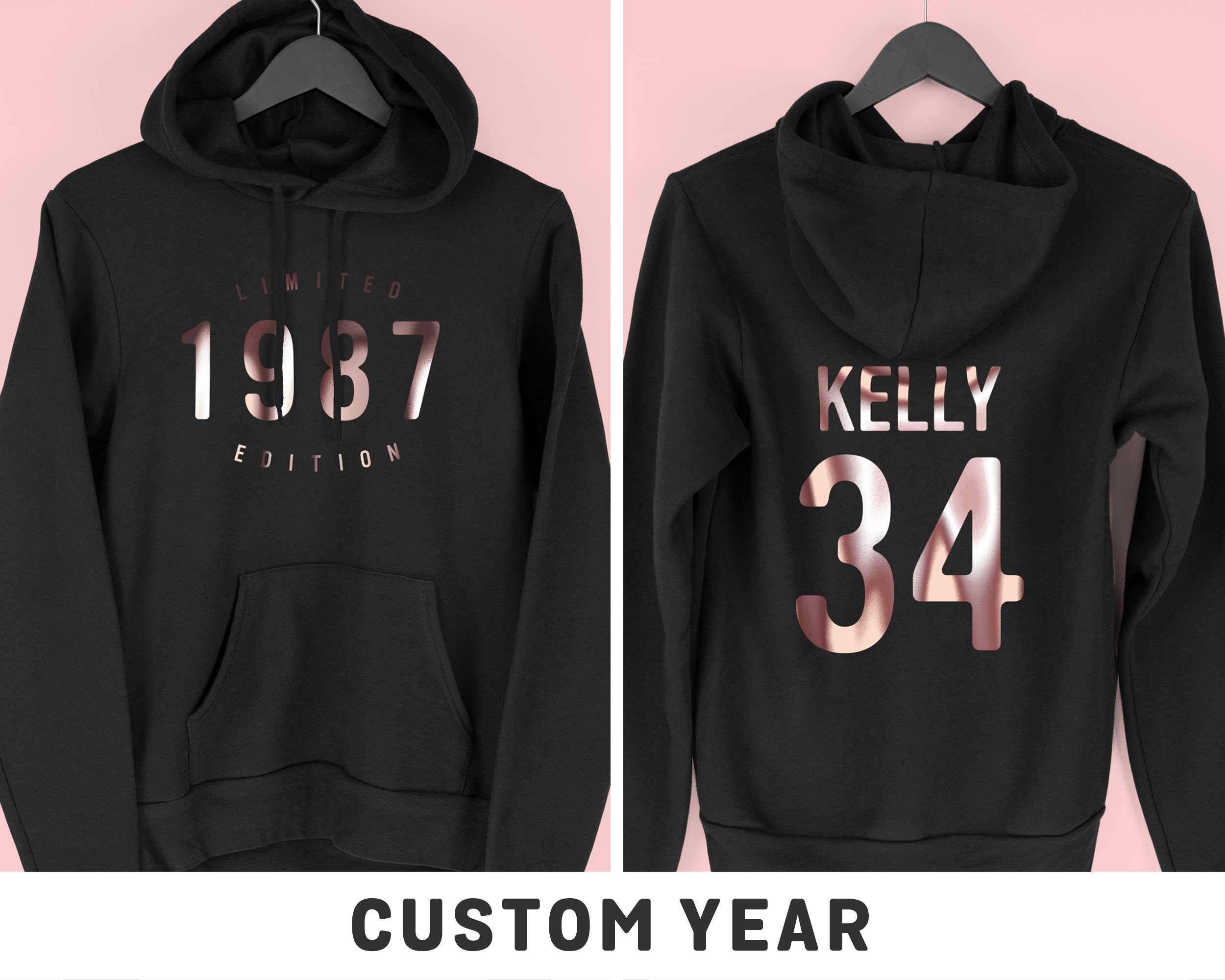 Custom Birthday Hoodie For Women, Personalised Limited Edition Year Hoodie, Gift By Mr Porkys