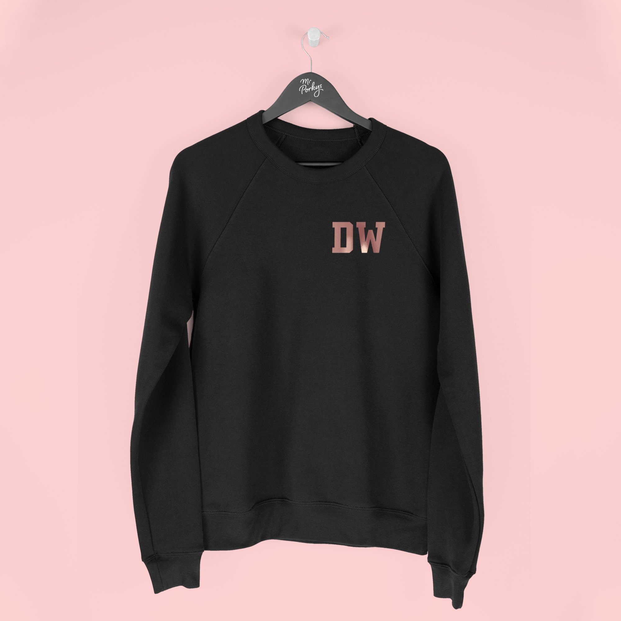 Monogram Sweatshirt Monogrammed Sweater 