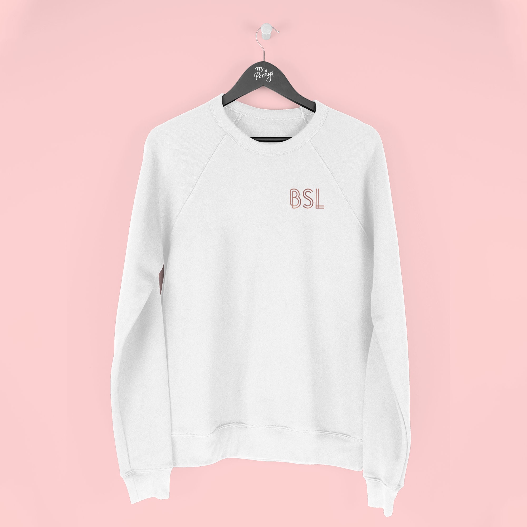 Monogram Sweatshirt Monogrammed Sweater 