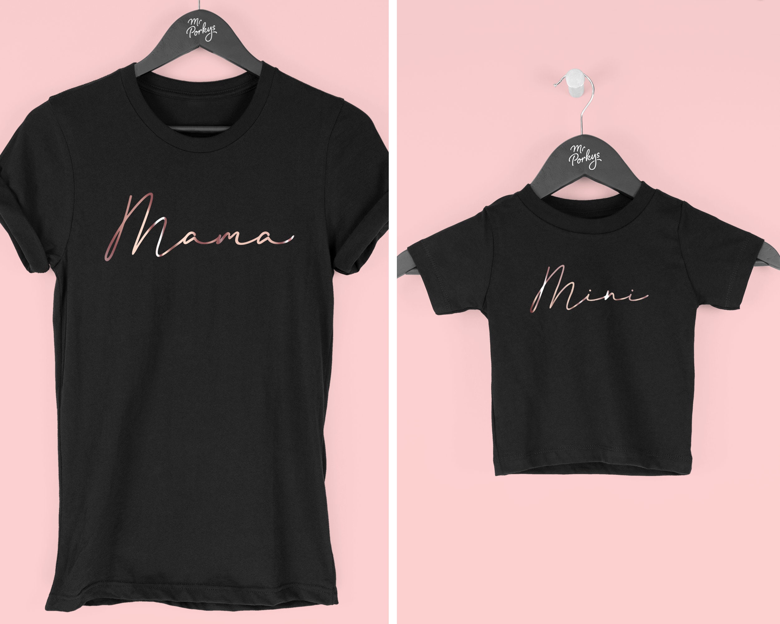 Mama Mini Mommy and Me Shirts Cute 