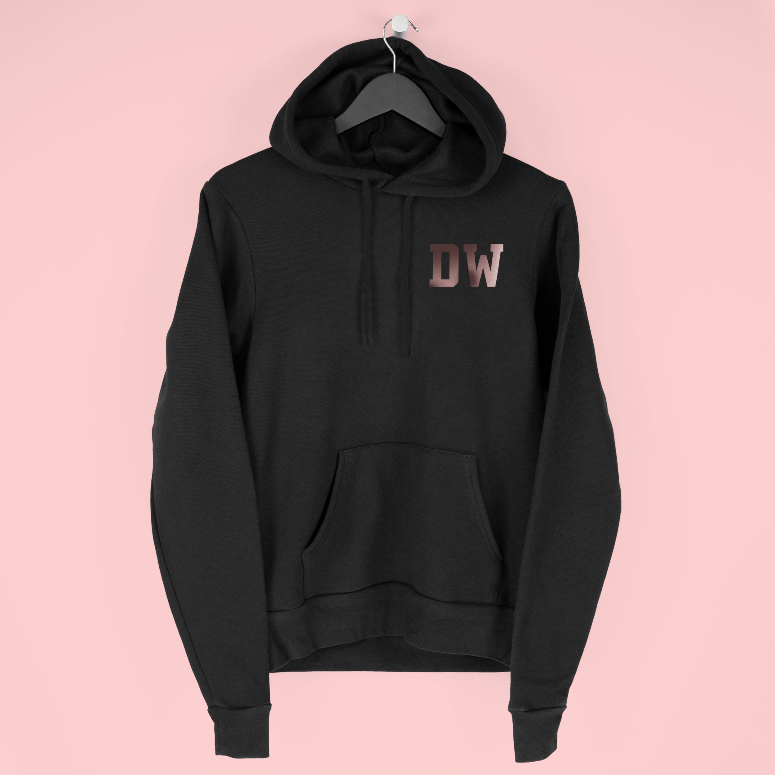 Monogram Hoodie, Personalised Gift For Her, Custom Hoodie With Initials, By Mr Porkys