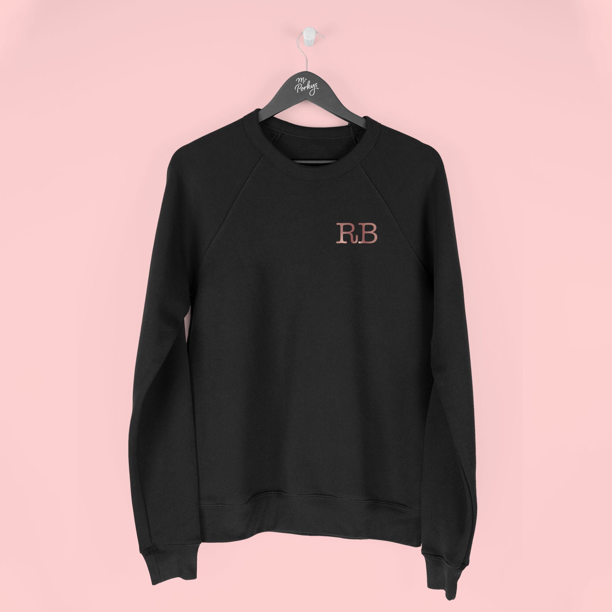 Monogram Sweatshirt Monogrammed Sweater Personalised Gift - Etsy