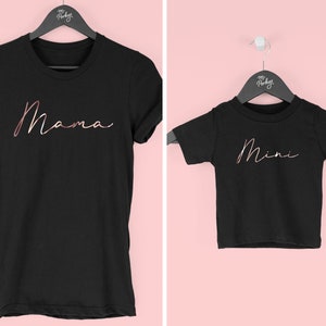 Mama Mini Mommy and Me Shirts Leuke 