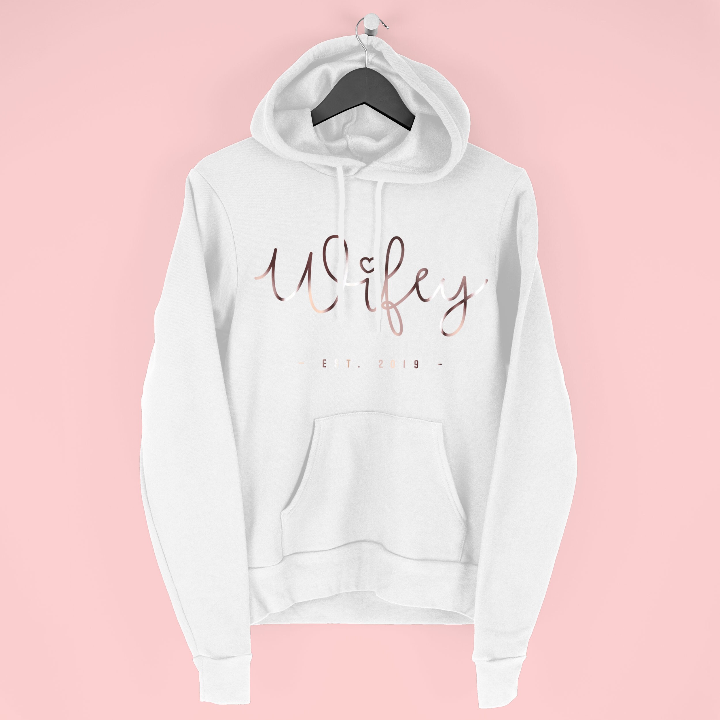 Wifey Hoodie, Wedding Wife Bride Gifts, Honeymoon Top, Gifts For Her, New Mrs Newlywed Gift, By Mr Porkys