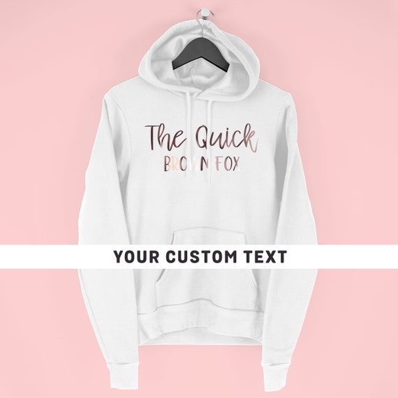 Custom Hoodie Personalised Hooded Sweatshirt Bespoke Hoodie Custom Text Hoodie by Mr Porkys Etsy Canada
