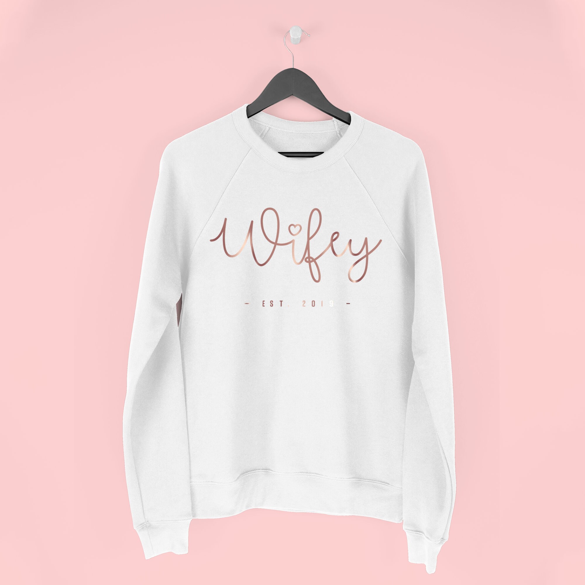 Custom Wifey Sweatshirt, Jumper, Gifts For Wife, Gift