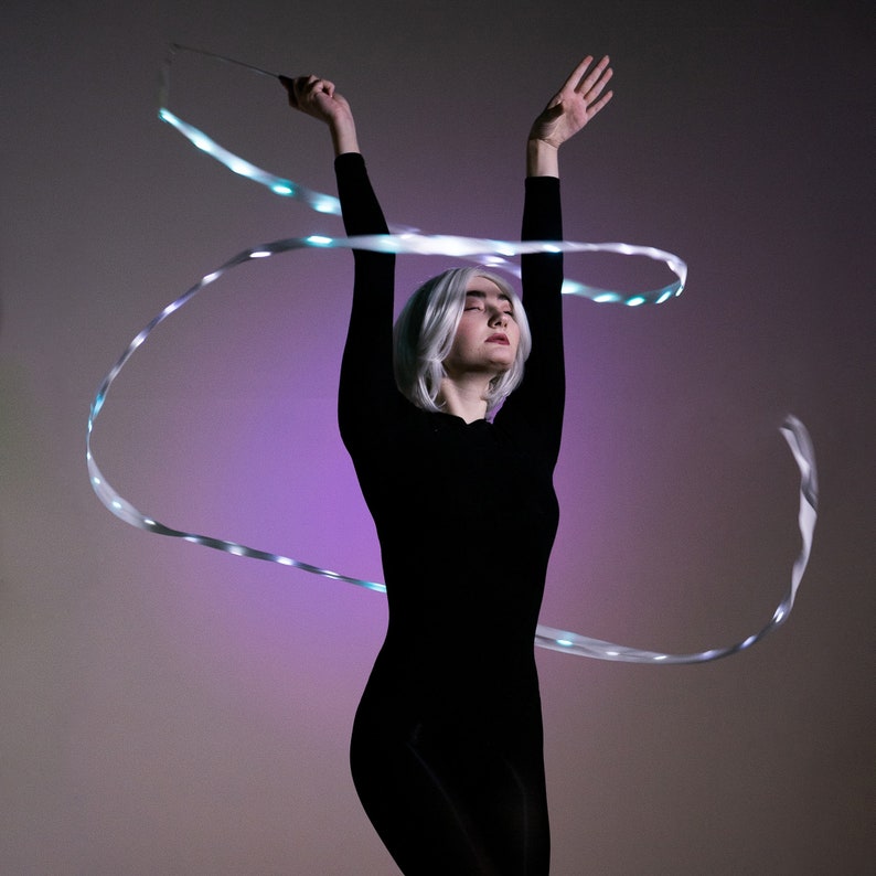 Gymnastics LED Ribbon. Flow props. Worship Streamer Etsy