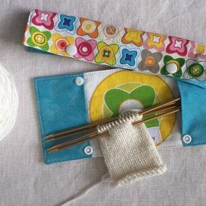 7" DPN Project Holder: Double-pointed needle case for sock knitting