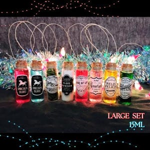 HP Fandom Zaubertränke, magische Weihnachtsanhänger - verschiedene Größen/Sets verfügbar!  Komplette Sets gibt es immer zu Sonderpreisen!