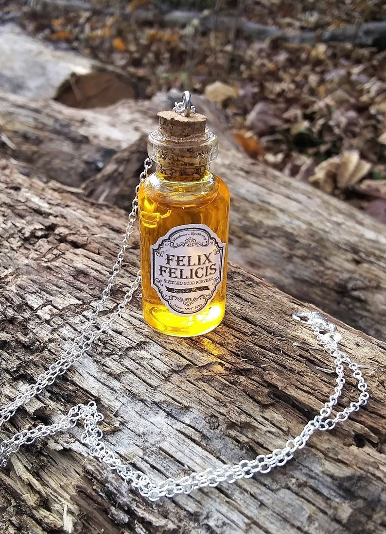 Harry Potter Felix Felicis liquid Luck Potion Necklace - Etsy
