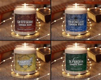 Common Room scented candles. Scents of Hogwarts Collection. Experience the magic of Hogwarts with these fun, wizarding HP fandom candles.