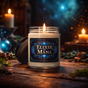 Elixir of Mana 9oz ljus (9 dofter tillgängliga!) - DnD-present till spelare - Bordspels-RPG-tillbehör - Spelpresent till män och kvinnor