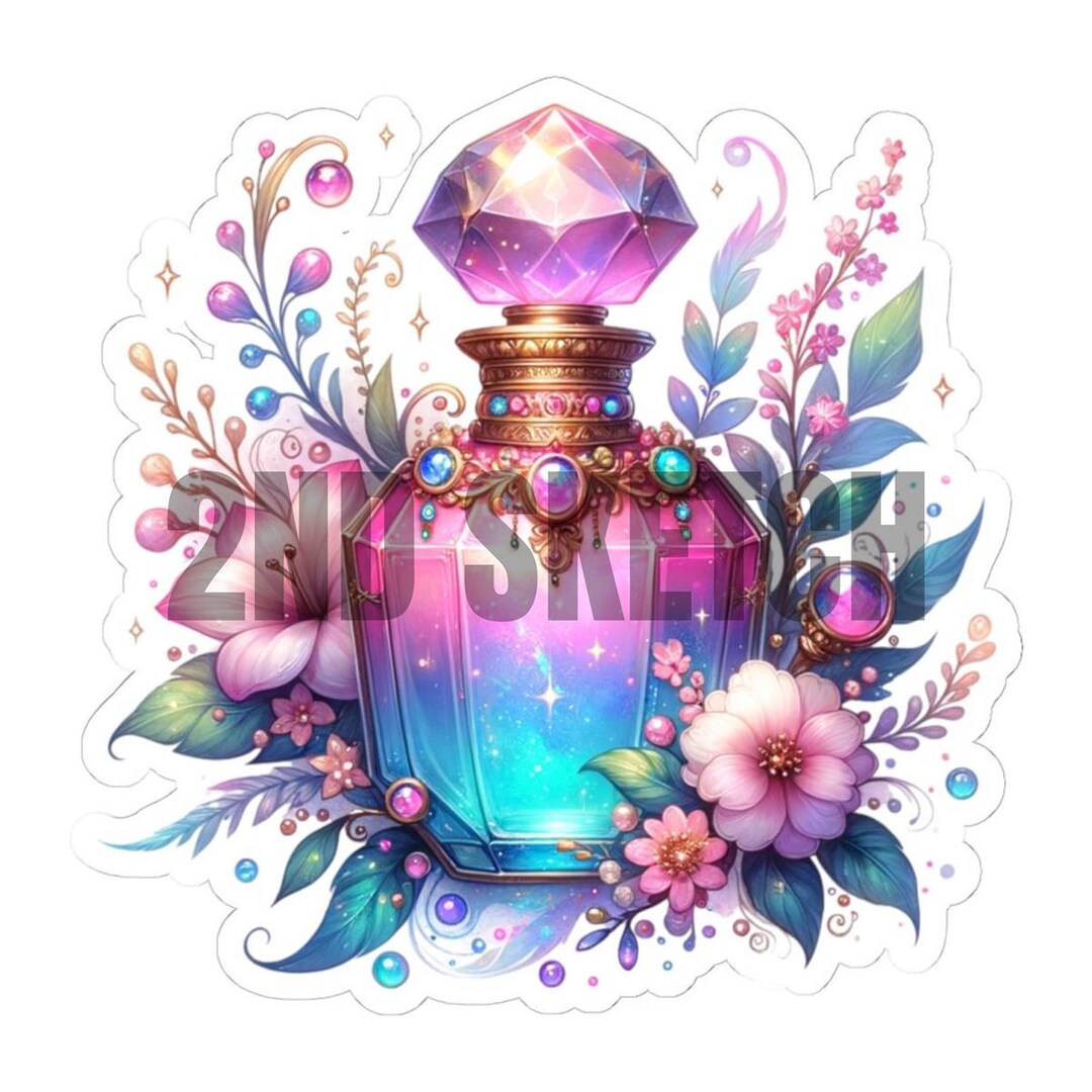 Elixir Brew Sticker Enchanted Elixir Magic Potion Sticker | Glossy Vinyl Kiss-cut Fantasy ...
