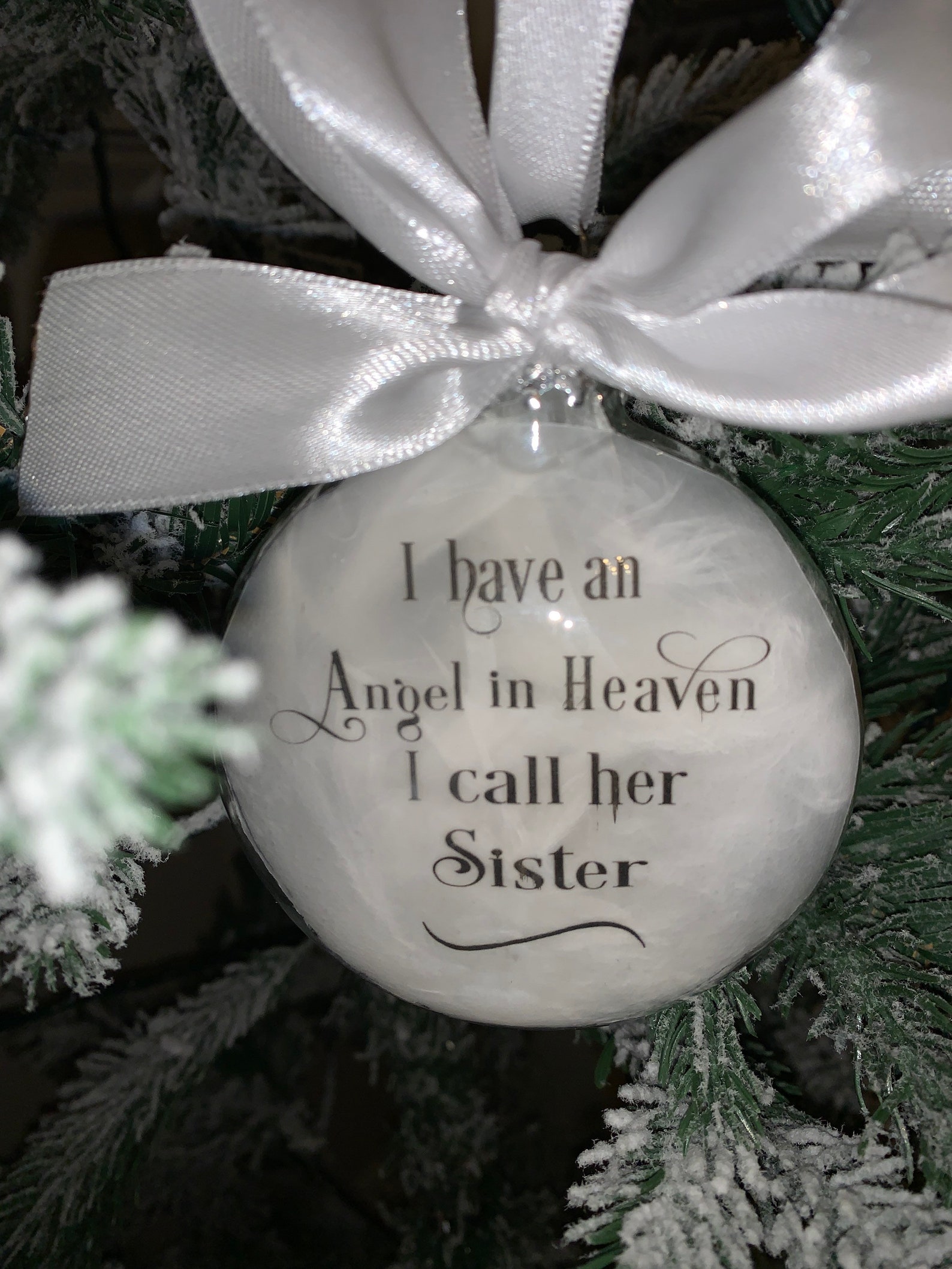 Sister Memorial Ornament Sister Sympathy Gift Sister Etsy