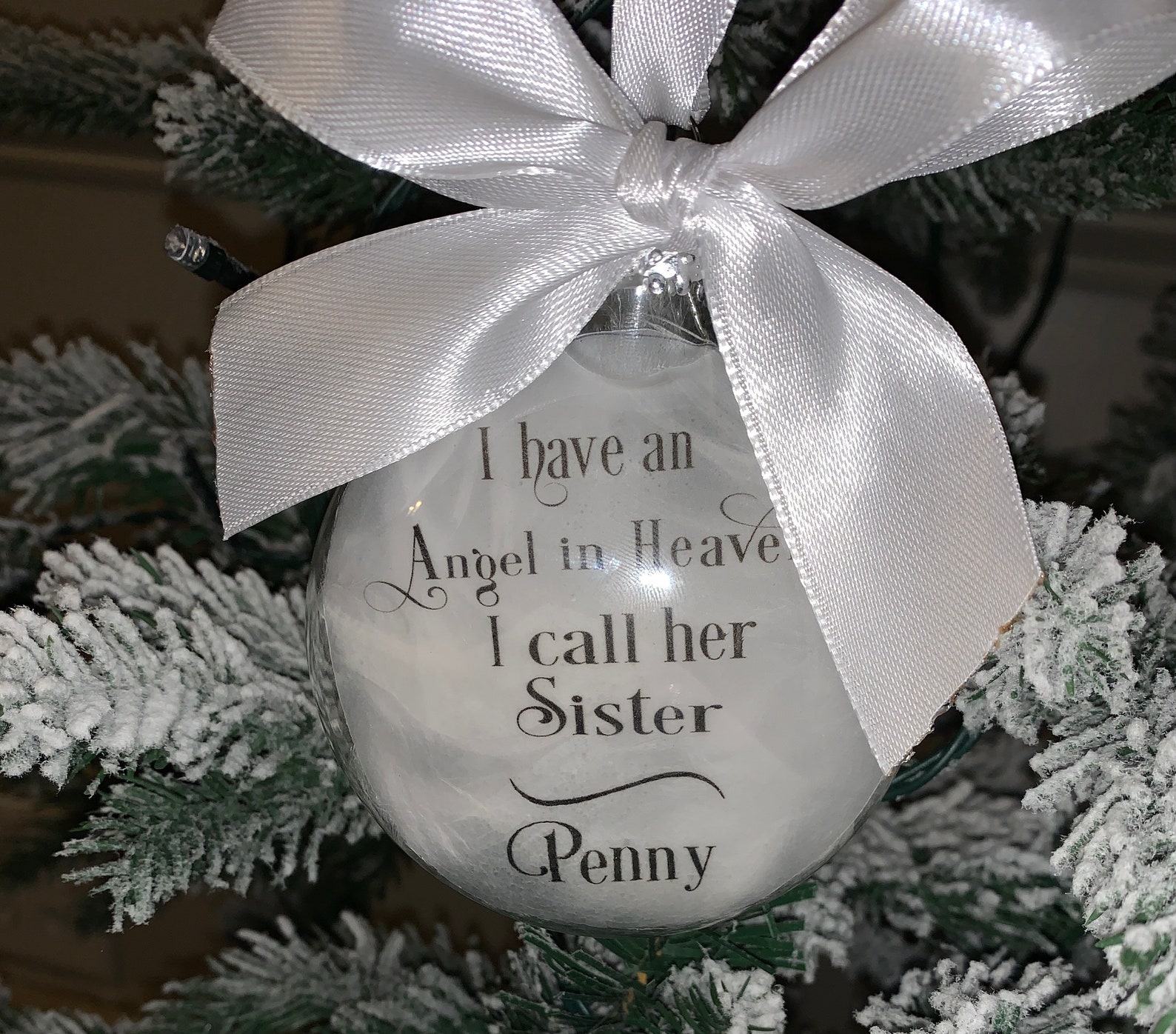 Sister Memorial Ornament Sister Sympathy Gift Sister Etsy