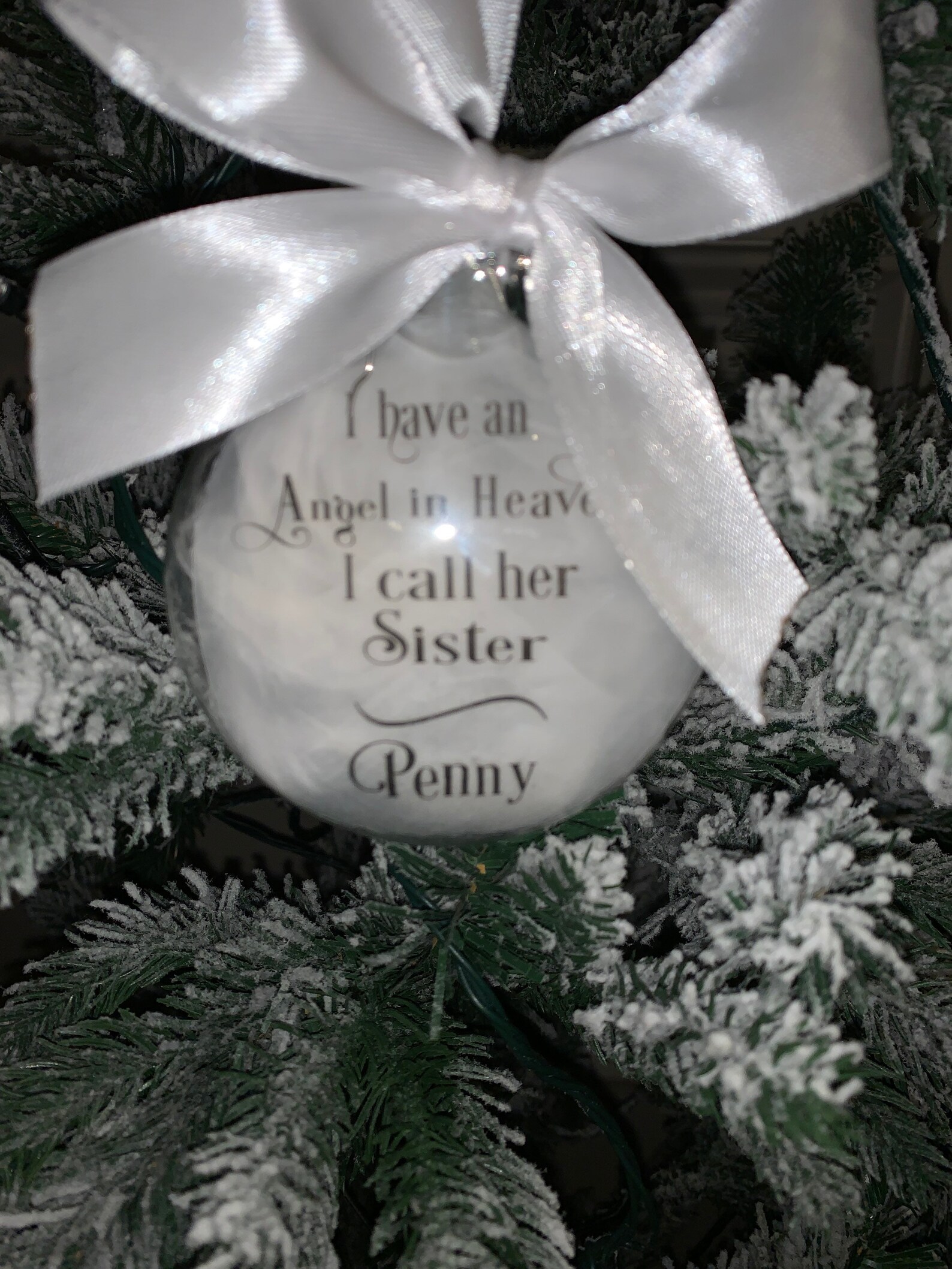 Sister Memorial Ornament Sister Sympathy Gift Sister Etsy