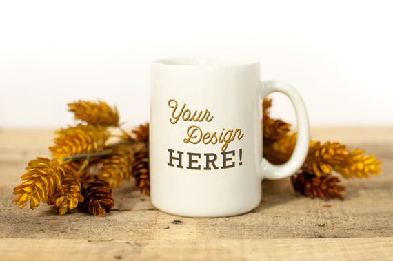 Autumn Mug Mockup Fall Mug Mockup Blank Mug Mockup Etsy