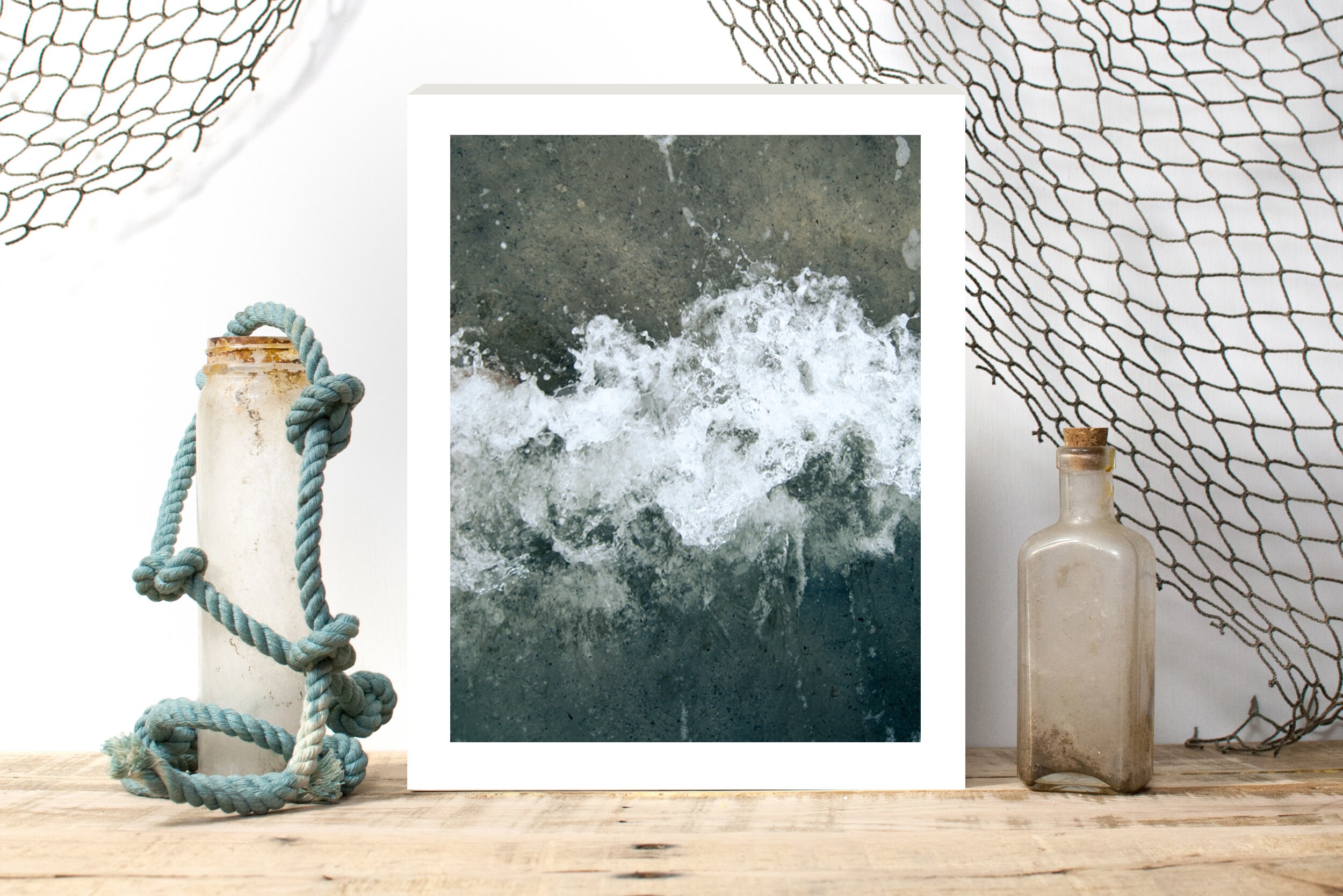 Nautical Frame Mockup Coastal Picture Frame Mockup Digital Etsy