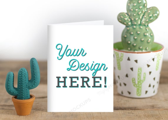 Greeting Card Mockup Mother S Day Card Mockup Stock Etsy