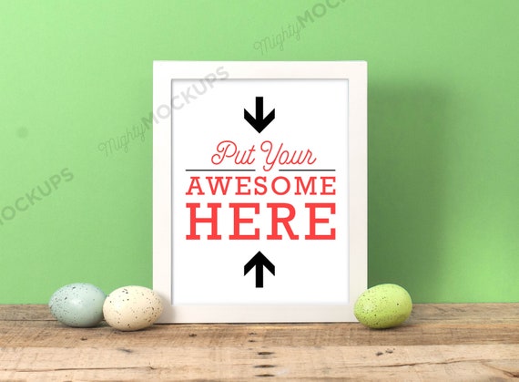 Pastel Egg Frame Mockup Digital Download Easter Frame Etsy