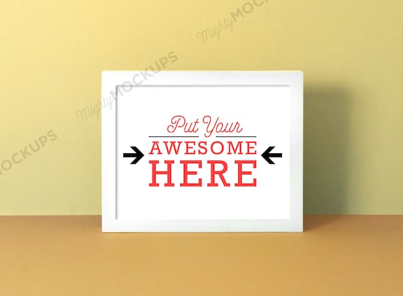 Download Pastel Yellow Frame Mockup Product Mockup Digital Mockup Etsy PSD Mockup Templates