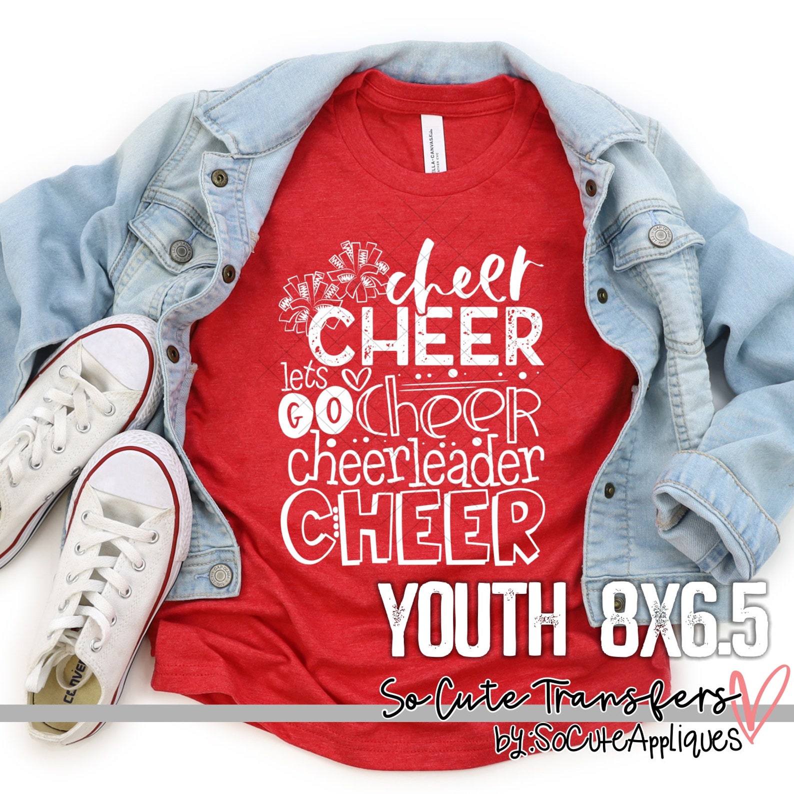 cheer screen print transfers