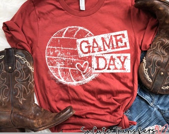 Game day volleyball DTF transfer, heat transfer, volleyball transfer, volleyball mom--NOT a digital file-- Sports transfer DTF-3918