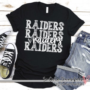 Raiders screen print transfer, t-shirt transfer, --NOT a digital file--, sports screen print, mom transfer W-97