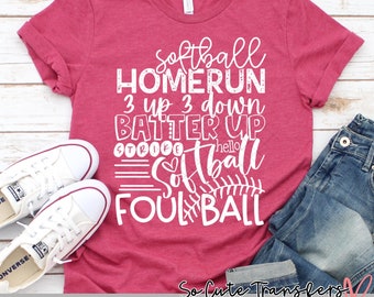 Softball Mom DTF transfer, T-Shirt DIY