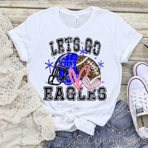 EAGLES Mascot transfer, you pick color DTF transfer, bfootball mom, Back to school, football transfer, N0T a digital file, Ready to Press