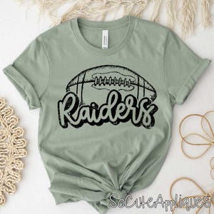 RAIDERS football DTF transfer, football mom, cheer, football sister, mascot transfer, N0T a digital file, Ready to Press