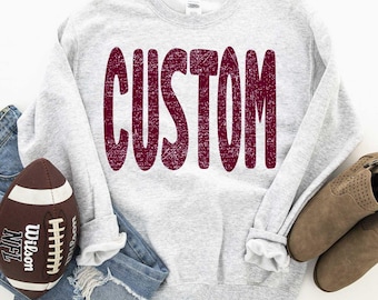 Custom Mascot DTF Transfer, Game Day Apparel, You Pick Color