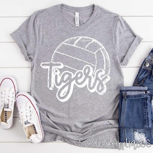 TIGERS volleyball DTF transfer, volleyball mom, volleyball sister, mascot transfer, N0T a digital file, Ready to Press