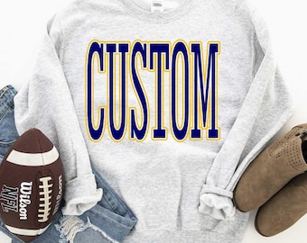 Custom Mascot DTF Transfer, School Spirit, You Pick Colors