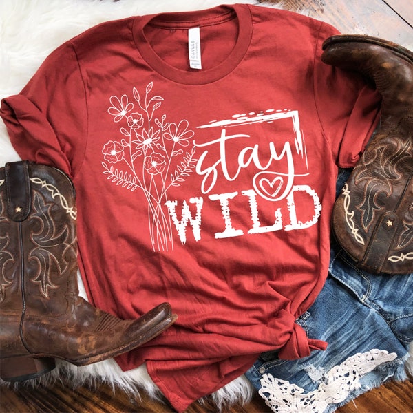 Stay wild screen print transfer, t-shirt transfer, arrow screen print, mom screen print, trendy screen print H-9