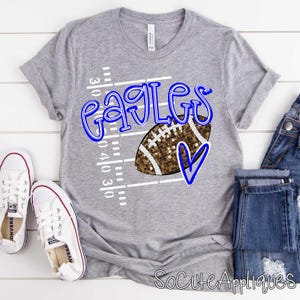 EAGLES Mascot transfer, you pick color DTF transfer, baseball mom, Back to school, football transfer, N0T a digital file, Ready to Press