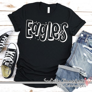 Eagles, DTF transfer, mom transfer, spirit wear transfer, heat press transfer t-shirt transfer--NOT a digital file-- Team Prints, DTF-3902