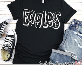 Eagles, DTF transfer, mom transfer, spirit wear transfer, heat press transfer t-shirt transfer--NOT a digital file-- Team Prints, DTF-3902