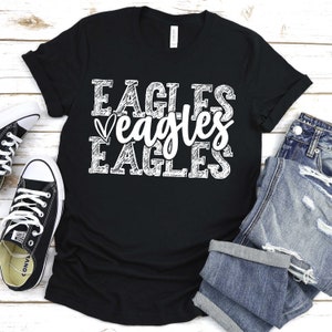 Eagles DTF transfer, heat press transfer, spirit wear transfer, t-shirt transfer--NOT a digital file-- DTF-3903