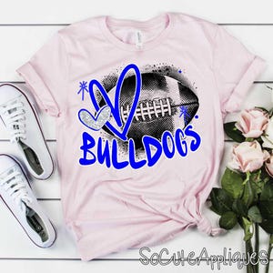 BULLDOGS Mascot transfer, you pick color DTF transfer, baseball mom, Back to school, football transfer, N0T a digital file, Ready to Press