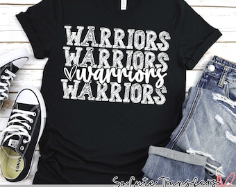 Warriors DTF transfer, Heat Press T-Shirt Design