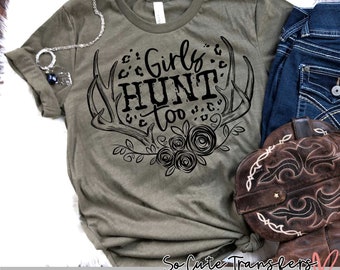 Girls Hunt Too Leopard DTF transfer, Camping Tent